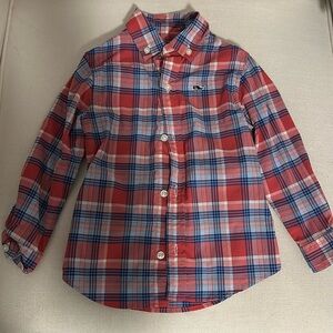 Boys vineyard vines long sleeve button down shirt